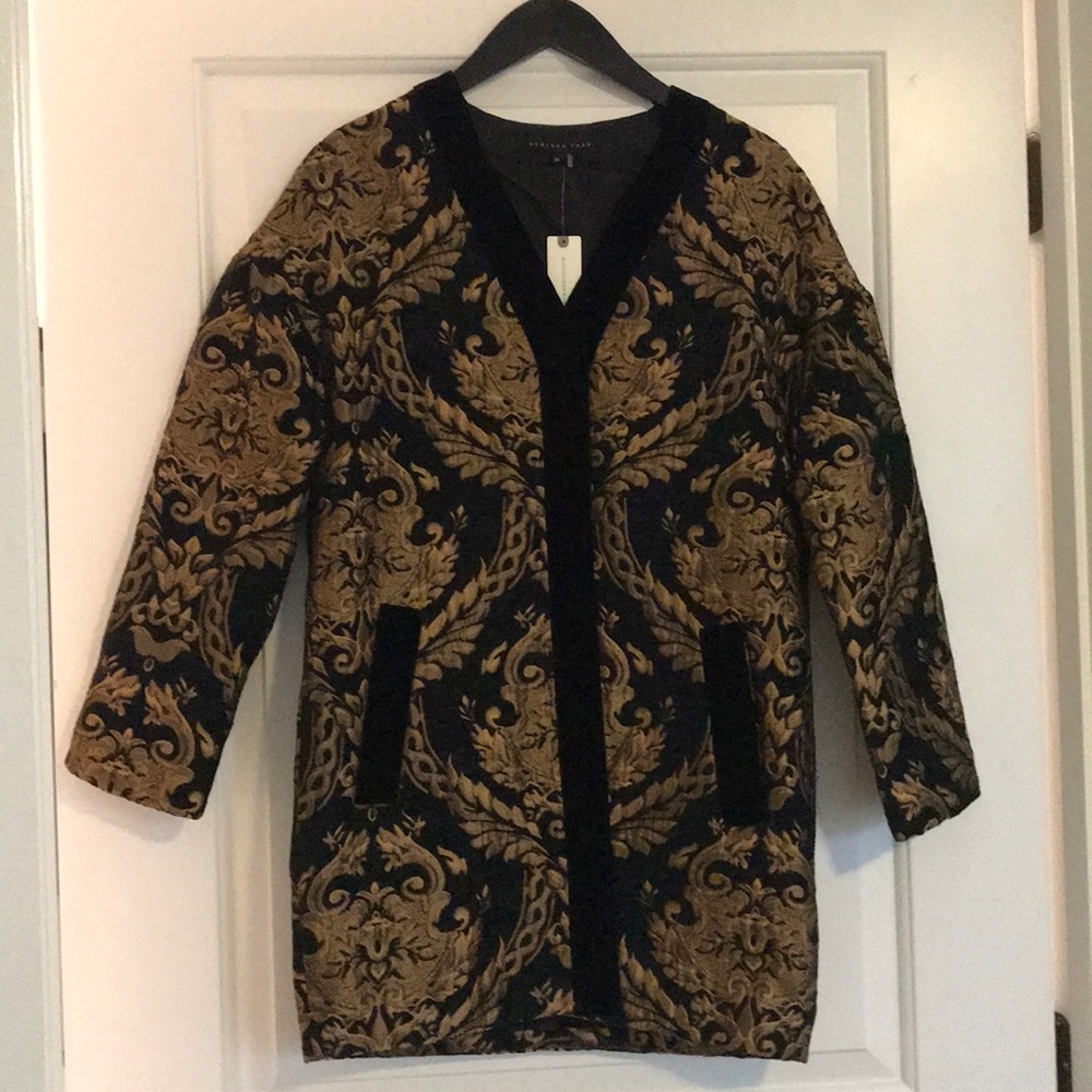 Anthropologie-endless rose jacquard jacket sz-xs